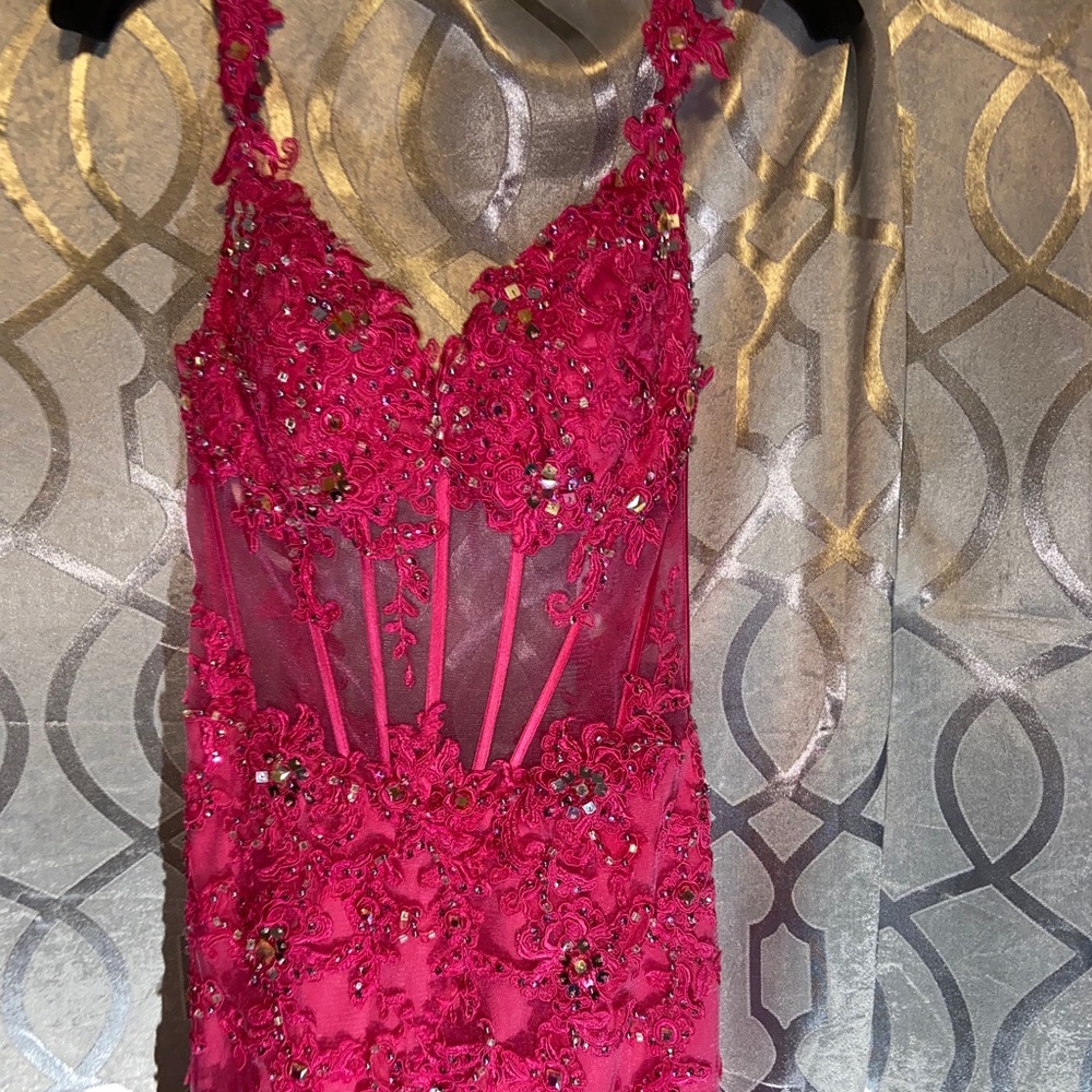 BEAUTIFUL Sz4 Pink Formal Prom Dress!